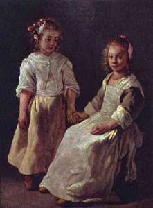 Antoine (Brother) Le Nain - Two girls
