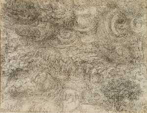 Leonardo Da Vinci - Drawing of an flood