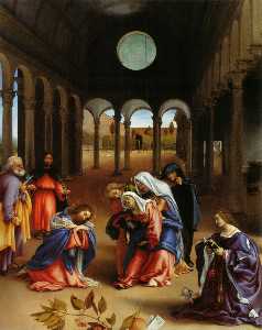 Lorenzo Lotto - Christ-s farewell to Mary