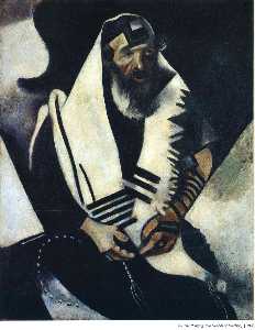 Marc Chagall - The Praying Jew (Rabbi of Vitebsk)