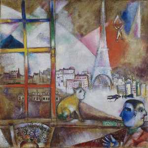 Marc Chagall - Paris through the Window