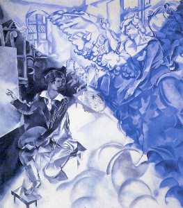 Marc Chagall - Self Portrait with Muse (Dream)