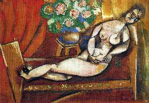 Marc Chagall - Reclining Nude