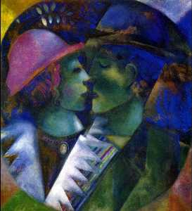 Marc Chagall - Green Lovers
