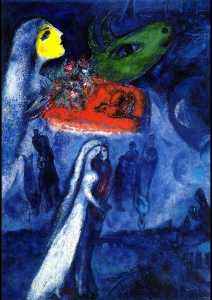 Marc Chagall - On Two Banks