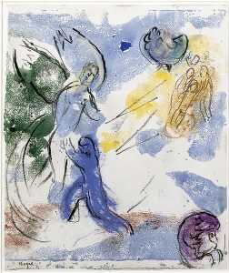 Marc Chagall - Jacob Wrestling with the Angel (8)
