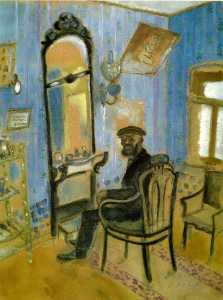 Marc Chagall - Barber-s Shop (Uncle Zusman)