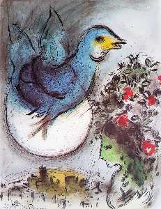 Marc Chagall - The blue bird
