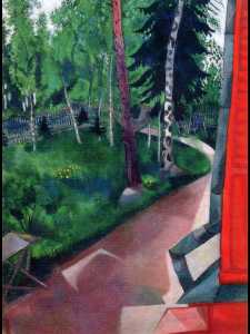 Marc Chagall - Summer House Backyard