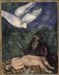 Marc Chagall - Abraham is going to sacrifice his son