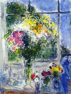 Marc Chagall - Window in Artist-s Studio