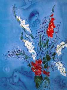 Marc Chagall - The Gladiolas