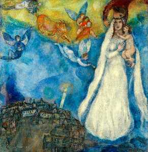 Marc Chagall - Madonna of village