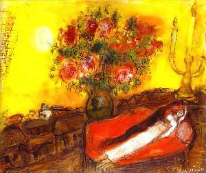 Marc Chagall - The Sky inflames