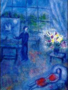 Marc Chagall - Artist and His Model