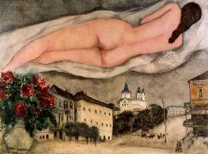 Marc Chagall - Nude over Vitebsk