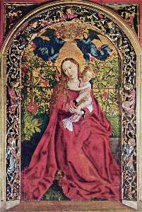Martin Schongauer - Madonna of the Rose Bower
