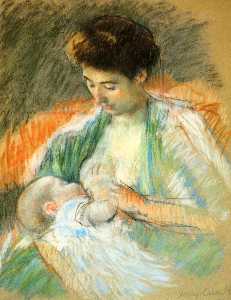 Mary Stevenson Cassatt - Mother Rose Nursing Her Child