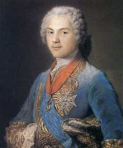 Maurice Quentin De La Tour - Louis of France, Dauphin, son of Louis XV