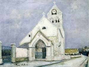 Maurice Utrillo - Little Communicant, Church of Mourning