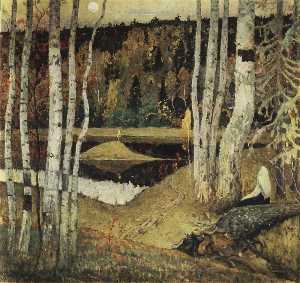 Mikhail Nesterov - Autumn landscape