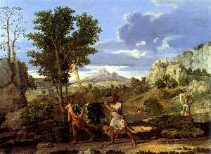 Nicolas Poussin - Autumn (The Spies with the Grapes of the Promised Land)