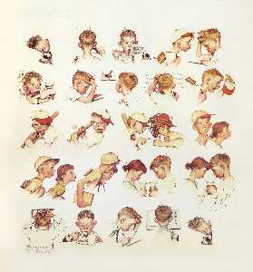 Norman Rockwell - Faces of Boy