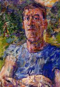 Oskar Kokoschka - Self-portrait of a -Degenerate Artist-