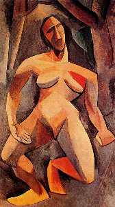 Pablo Picasso - A driade (Nude in the forest)