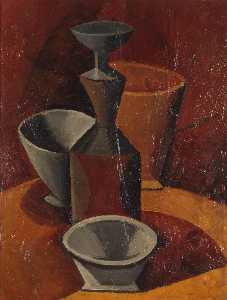 Pablo Picasso - Pitcher and Bowls