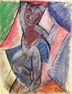 Pablo Picasso - Nude with raised arms