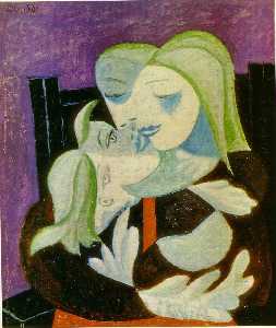 Pablo Picasso - Mother and child (Marie-Therese and Maya)