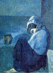 Pablo Picasso - Crouching woman