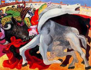 Pablo Picasso - Bullfight, the death of the torero