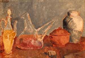 Pablo Picasso - Still life with vases
