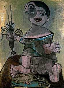 Pablo Picasso - Boy with a langosta