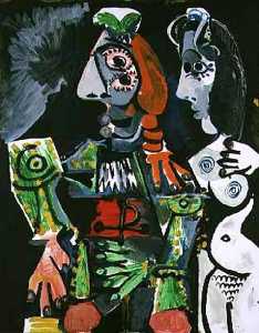 Pablo Picasso - Matador and female nude