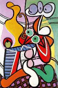 Pablo Picasso - Great Still life on pedestal
