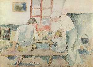 Pablo Picasso - Dinner time (Evocation of Horta d-Ebre)