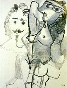 Pablo Picasso - Female nude with man-s head