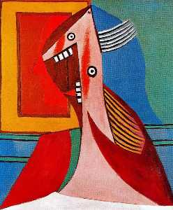 Pablo Picasso - Bust of a woman and self-portrait