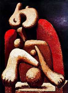 Pablo Picasso - Woman in red armchair