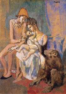 Pablo Picasso - Family of Acrobats with Monkey