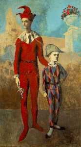 Pablo Picasso - Acrobat and young harlequin
