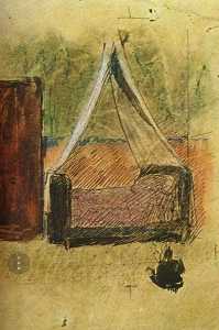 Pablo Picasso - Bed with mosquito nets