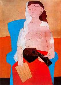 Pablo Picasso - Woman with mandolin