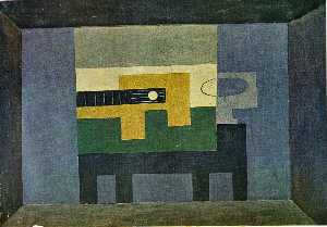 Pablo Picasso - Guitar and jug on a table