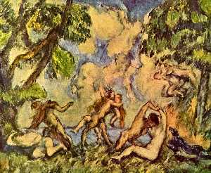 Paul Cezanne - Bacchanalia. The Battle of Love