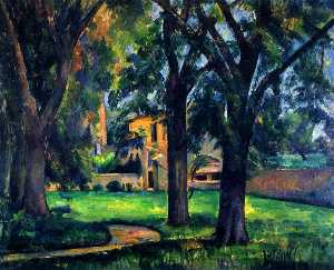 Paul Cezanne - Chestnut Tree and Farm