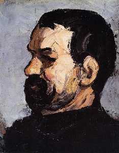 Paul Cezanne - Portrait of Uncle Dominique in Profile
